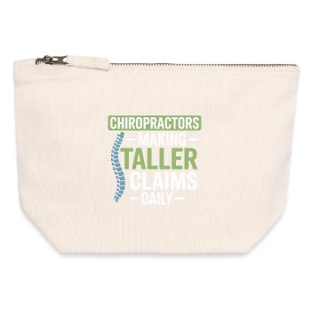 Expert agréé en alignement clinique de la posture à DC - Pochette zippée en toile 12 x 13 cm - blanc naturel - Devant
