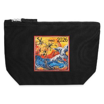 Sunset Tropics 2026 - Canvas Zip Pouch 12 x 13 cm - black - Front