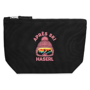 Apres Ski Haserl Lustiges Party Outfit T-Shirt - Canvas Reißverschluss-Täschchen (12 x 13 cm) - Schwarz - Vorne