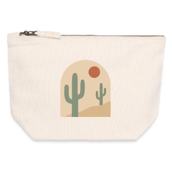 Desert Arch Serenity - Canvas Reißverschluss-Täschchen (12 x 13 cm) - Naturweiß - Vorne