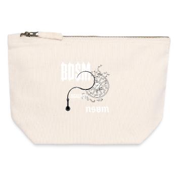 BDSM Gothic Contrast - Canvas Zip Pouch 12 x 13 cm - nature - Front