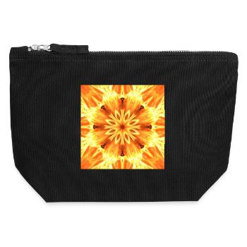 Firestar Kaleidoscope - Pochette zippée en toile 12 x 13 cm - noir - Devant