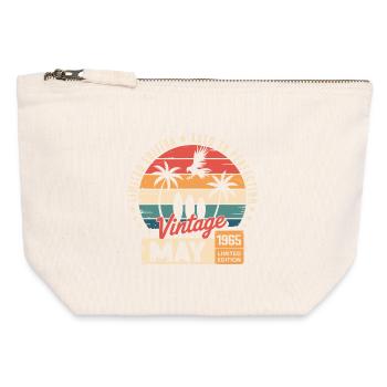 Special anniversary with this design May 1965 - Canvas Zip Pouch 12 x 13 cm - nature - Front