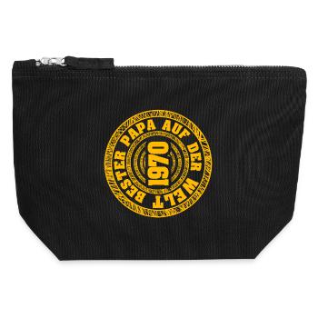 1970 - Canvas Zip Pouch 12 x 13 cm - black - Front