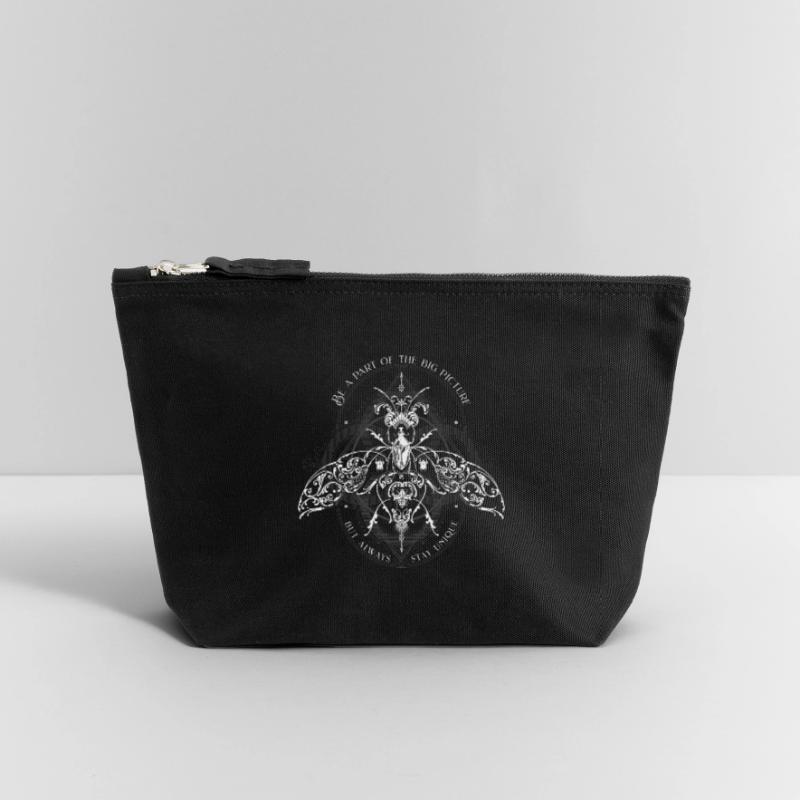 Insects Psychedelic Bug Pattern Canvas Zip Pouch 12 x 13 cm