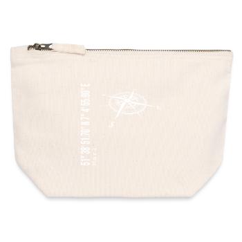 Marl - Canvas Zip Pouch 12 x 13 cm - nature - Front