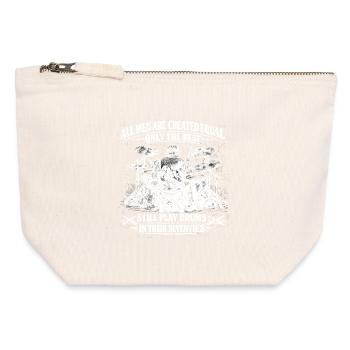 Batteur 70 Ans Musique Humour Cadeau Anniversaire - Pochette zippée en toile 12 x 13 cm - blanc naturel - Devant