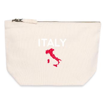 Most Traditional Italy Souvenir - Canvas Zip Pouch 12 x 13 cm - nature - Front