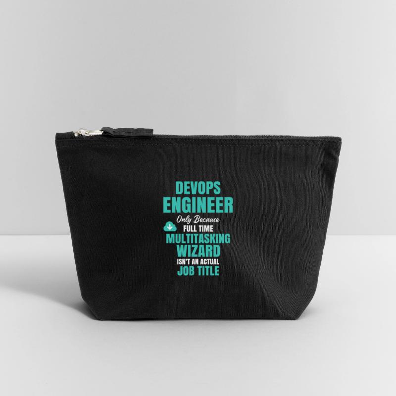 Assistant multitâche DevOps Engineer Pochette zippée en toile 12 x 13 cm