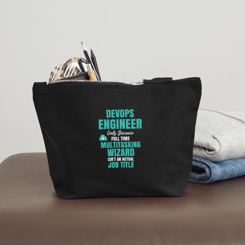 Assistant multitâche DevOps Engineer Pochette zippée en toile 12 x 13 cm