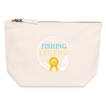 Legend of Peach Colored Coat of Arms - Canvas Zip Pouch 12 x 13 cm - nature - Front