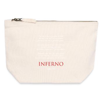 Inferno Canto III Divine Commedy Per me si va - Canvas Reißverschluss-Täschchen (12 x 13 cm) - Naturweiß - Vorne