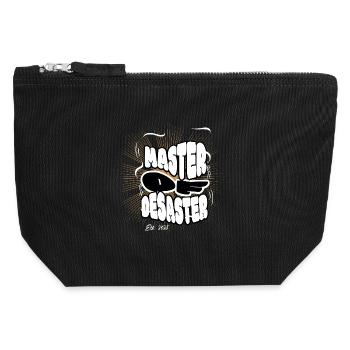 Master of Disaster - Canvas Zip Pouch 12 x 13 cm - black - Front