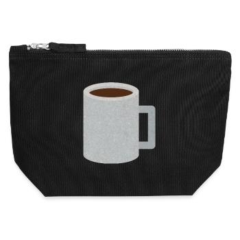 Stone Speckle Coffee Mug - Canvas Zip Pouch 12 x 13 cm - black - Front
