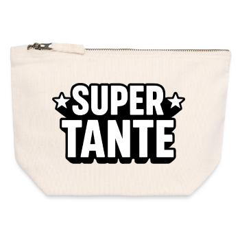 Super Tante T-Shirt für tolle Schwestern - Canvas Reißverschluss-Täschchen (12 x 13 cm) - Naturweiß - Vorne