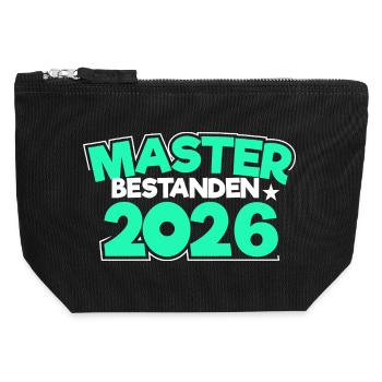 Master 2026 Master's Degree Doctorate Graduation - Canvas Zip Pouch 12 x 13 cm - black - Front