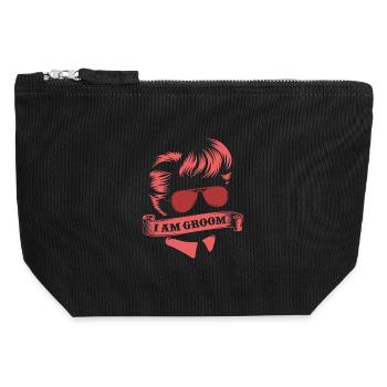 Junggesellenabschied - Canvas Reißverschluss-Täschchen (12 x 13 cm) - Schwarz - Vorne