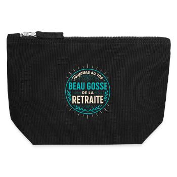 Handsome Kid Retirement - Vintage Badge - Canvas Zip Pouch 12 x 13 cm - black - Front