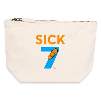 Sick Seven Meme Tee Six Seven  - Canvas Reißverschluss-Täschchen (12 x 13 cm) - Naturweiß - Vorne