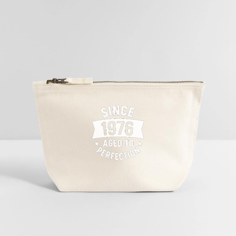 1976 – 50 Jahre Pullover oder Hemd als Geschenk Canvas Reißverschluss-Täschchen (12 x 13 cm)