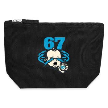 67 Six Seven - Gen Z - Canvas Zip Pouch 12 x 13 cm - black - Front