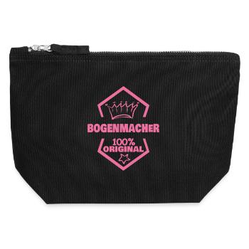 Job Bogenmacher - Canvas Reißverschluss-Täschchen (12 x 13 cm) - Schwarz - Vorne