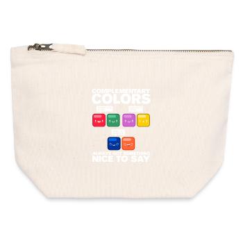Artist artist art artist gift - Canvas Zip Pouch 12 x 13 cm - nature - Front