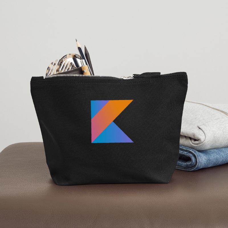 programmer nerd computer source new K sign pc c Canvas Zip Pouch 12 x 13 cm