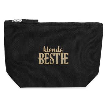 Blonde beast - Canvas Zip Pouch 12 x 13 cm - black - Front