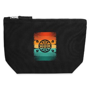 Dart - Canvas Zip Pouch 12 x 13 cm - black - Front