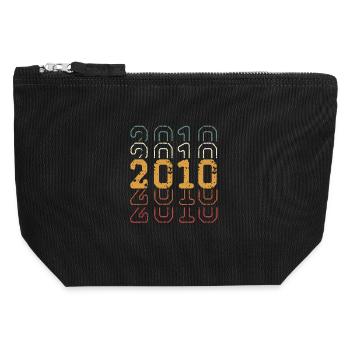 2010 - Canvas Zip Pouch 12 x 13 cm - black - Front