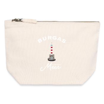 Bulgarien, Leuchtturm Hafen Burgas, Schwarzes Meer - Canvas Reißverschluss-Täschchen (12 x 13 cm) - Naturweiß - Vorne