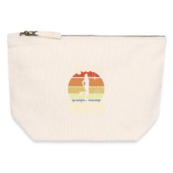 Roller skaters - Canvas Zip Pouch 12 x 13 cm - nature - Front