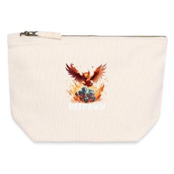 Réapparition Phoenix Cube Fantasy Flip Shirt RPG - Pochette zippée en toile 12 x 13 cm - blanc naturel - Devant