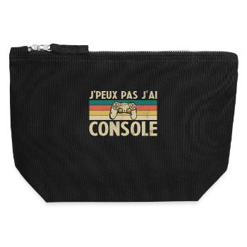 I can't I have Console - Canvas Zip Pouch 12 x 13 cm - black - Front