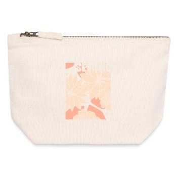 Blumen - Frühling - Blüten - Canvas Reißverschluss-Täschchen (12 x 13 cm) - Naturweiß - Vorne