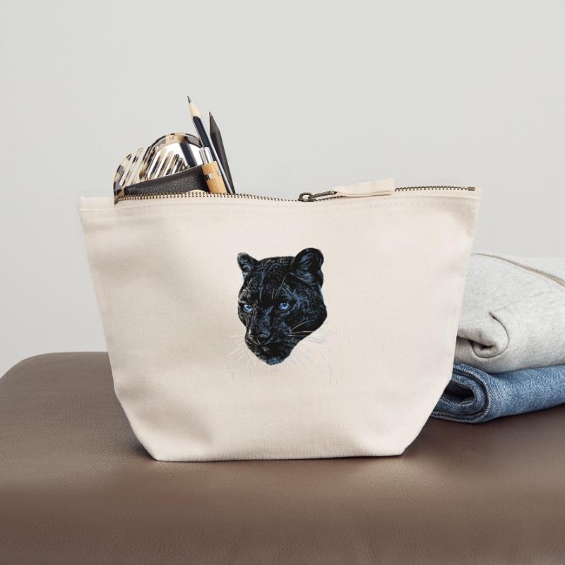 Panther Leopard Raubkatze Süße Großkatze Panter Canvas Reißverschluss-Täschchen (12 x 13 cm)