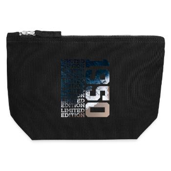 LIMITED EDITION 1950 76 YEARS 76TH BIRTHDAY - Canvas Zip Pouch 12 x 13 cm - black - Front