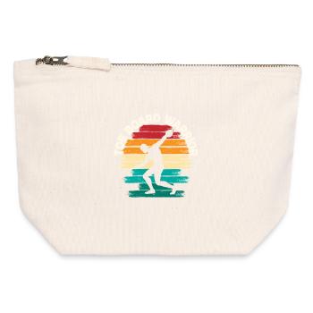 Lancer du poids Lancer du poids Toe Board Warrior - Pochette zippée en toile 12 x 13 cm - blanc naturel - Devant