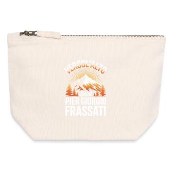 Verso L Alto Saint Pier Giorgio Frassati - Canvas Zip Pouch 12 x 13 cm - nature - Front