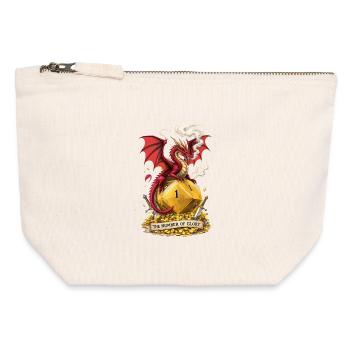 Dragon on W20 – Number of Glory Cartoon - Canvas Zip Pouch 12 x 13 cm - nature - Front