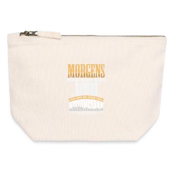 Heating Engineer Heating Construction Plumber Plumber - Canvas Zip Pouch 12 x 13 cm - nature - Front