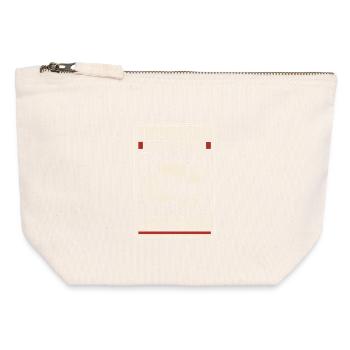 Bench Press Mememe Discover Me Bro Gym - Canvas Zip Pouch 12 x 13 cm - nature - Front