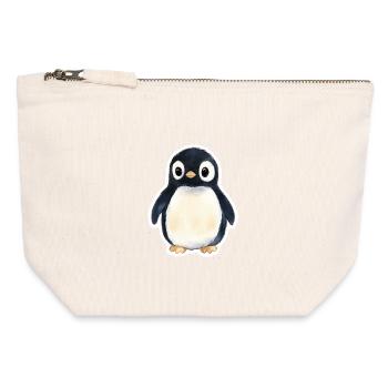 Penguin - Canvas Zip Pouch 12 x 13 cm - nature - Front