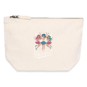 Cool Moms Make Schlager Party Women's Night - Canvas Zip Pouch 12 x 13 cm - nature - Front