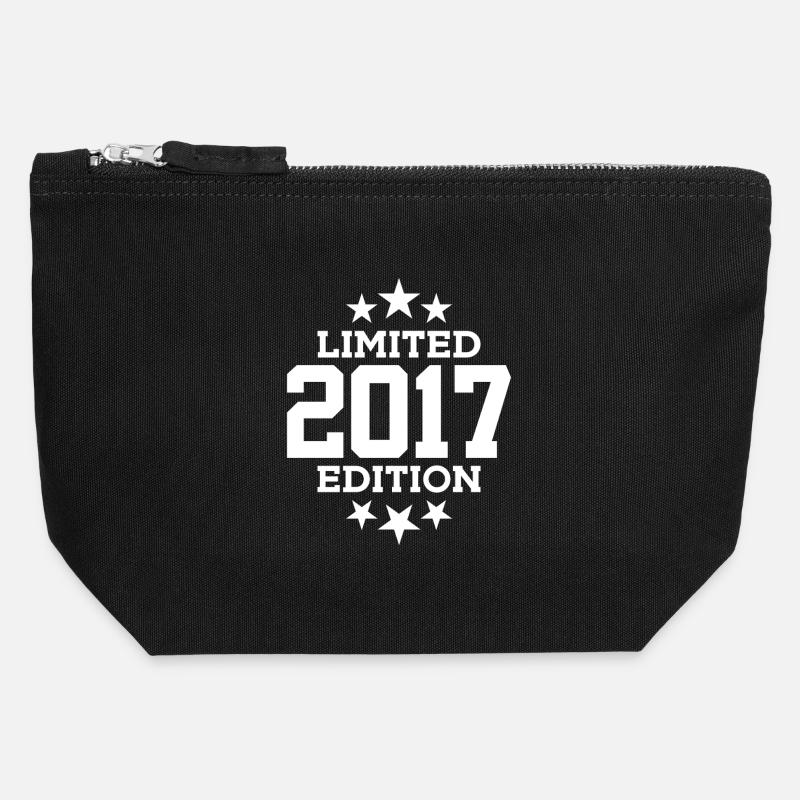 LIMITED EDITION 2017 9TH BIRTHDAY - Canvas Zip Pouch 12 x 13 cm - black