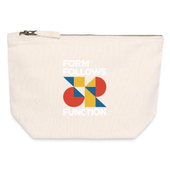 Bauhaus Architecture Architect - Canvas Zip Pouch 12 x 13 cm - nature - Front