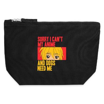 Anime Manga Otaku Kawaii Japon Cosplay Bande dessinée - Pochette zippée en toile 12 x 13 cm - noir - Devant