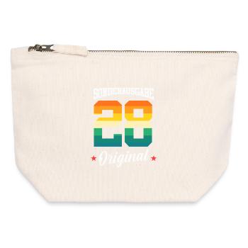28 Birthday - Canvas Zip Pouch 12 x 13 cm - nature - Front