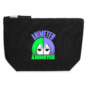 Anime Manga Otaku Kawaii Japon Cosplay Bande dessinée - Pochette zippée en toile 12 x 13 cm - noir - Devant